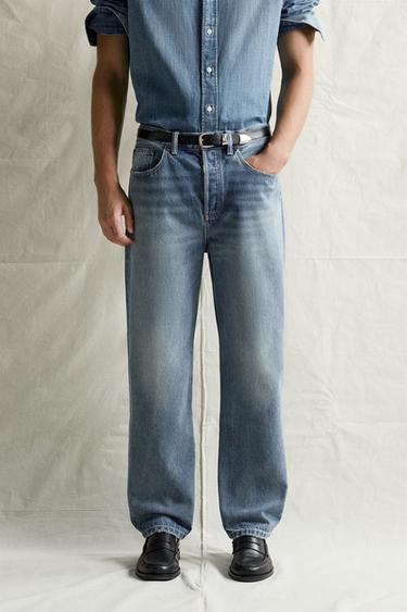JEANS RELAXED ANKLE FIT - Mittelblau von Zara