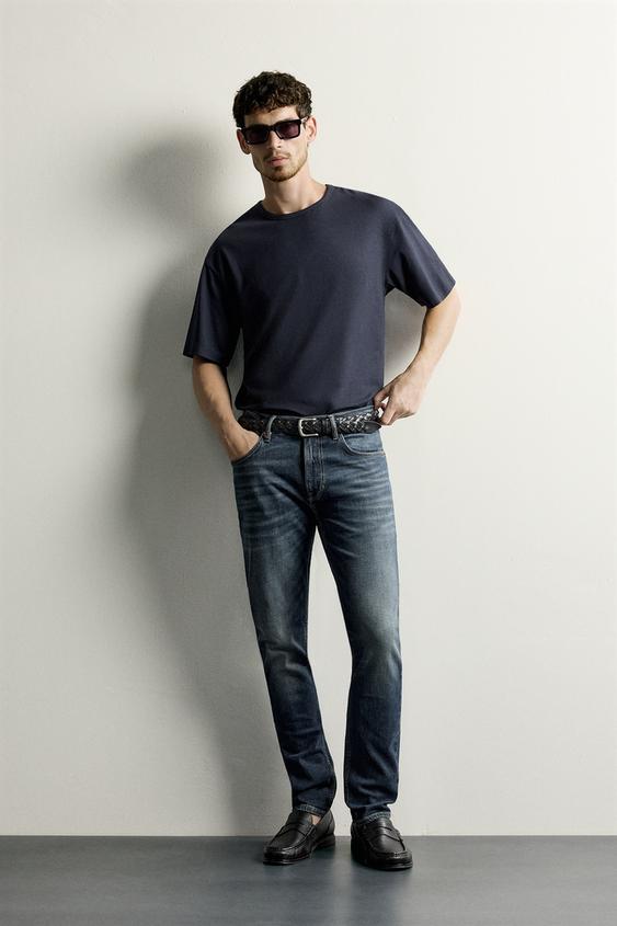 BASIC SLIM FIT JEANS - Blue by Zara - Image 0