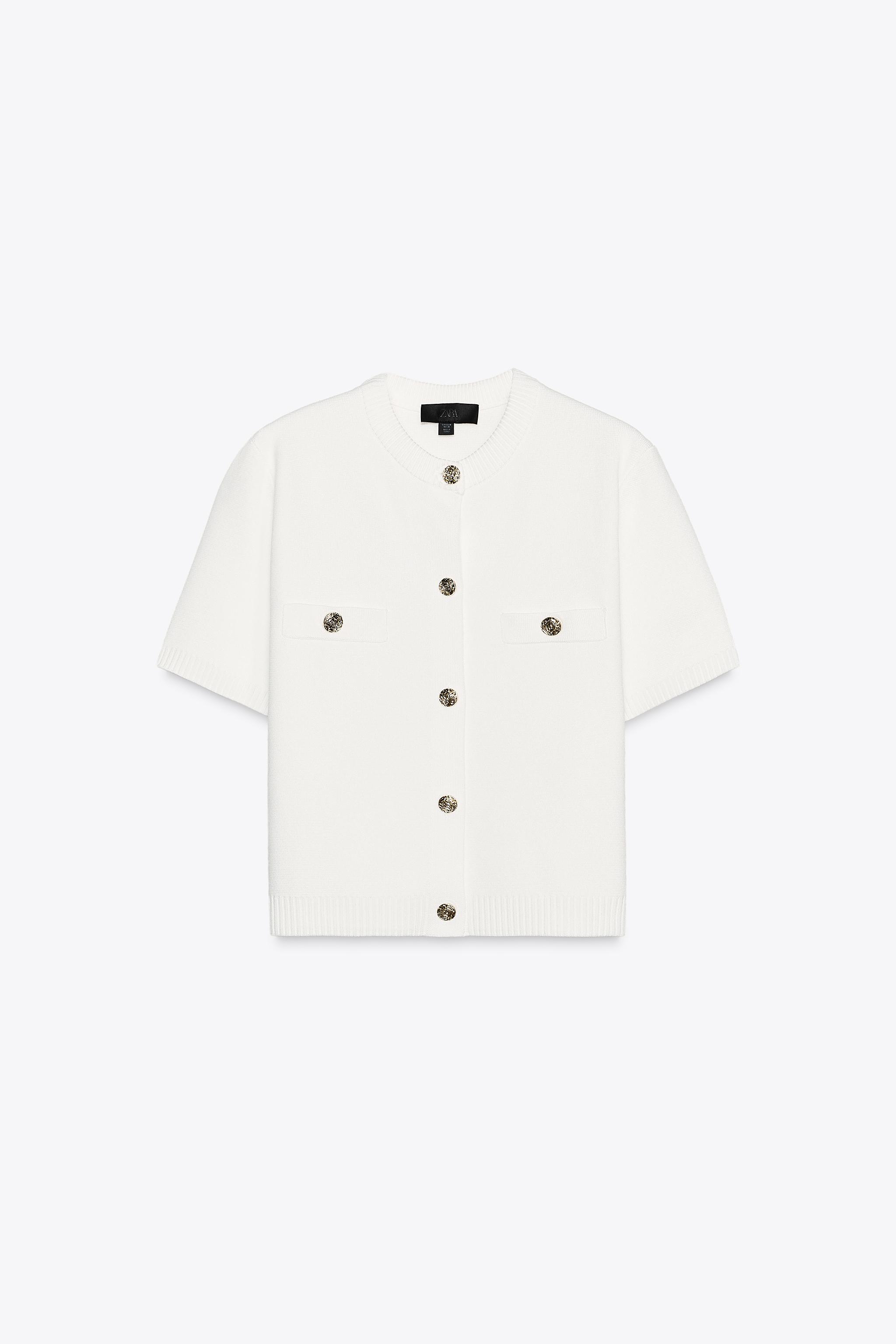 【ZARA】ベーシックニット ショートスリーブトップス org.jpg