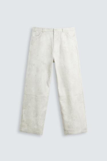 PANTALÓN ESTAMPADO ABSTRACTO - Hielo de Zara