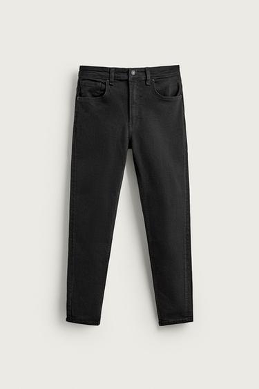 SKINNY CROPPED FIT JEANS - Black by Zara
