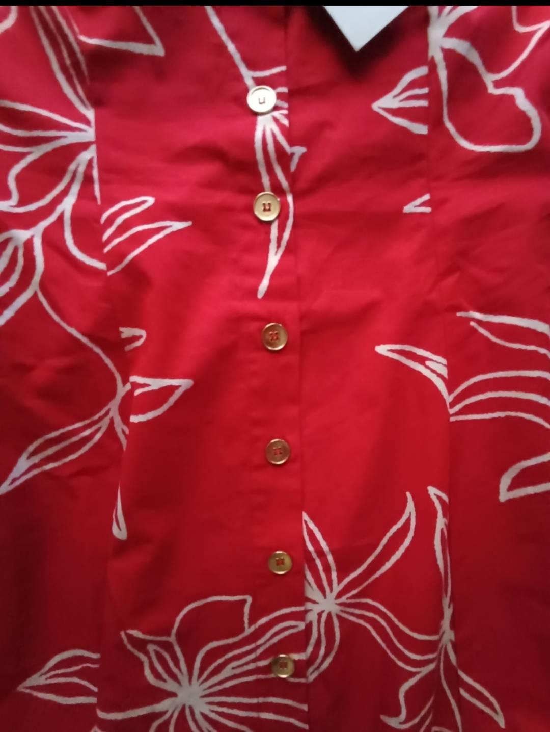 PRINTED POPLIN MIDI DRESS - Image 3
