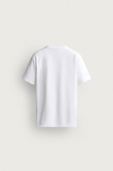T-SHIRT SLIM FIT BASIQUE /01 - Blanc de Zara - Image 7