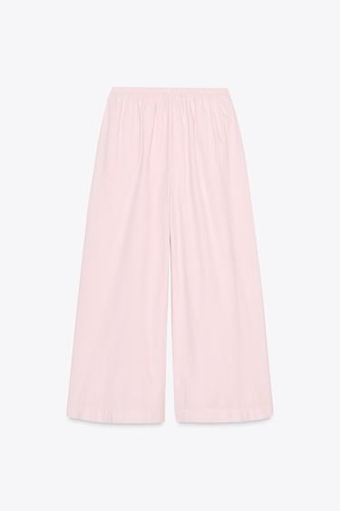 ZW COLLECTION WIDE-LEG TROUSERS - Pink by Zara - Image 5