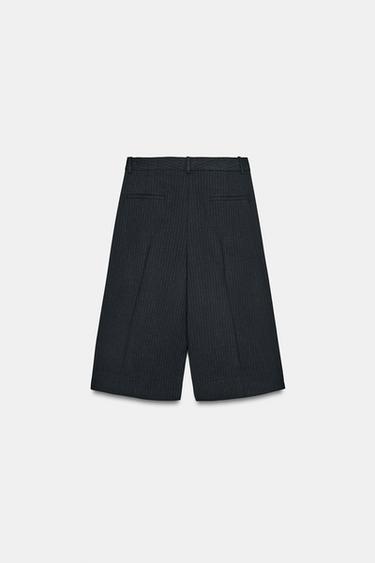 ZW COLLECTION PINSTRIPE PLEATED BERMUDA SHORTS - striped by Zara - Image 5