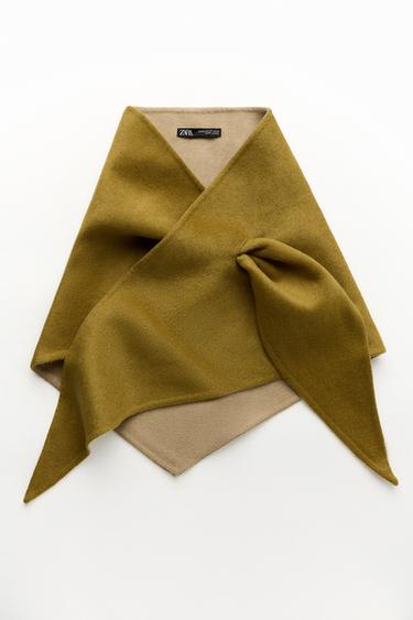 WOOL BANDANA - Light camel by Zara
