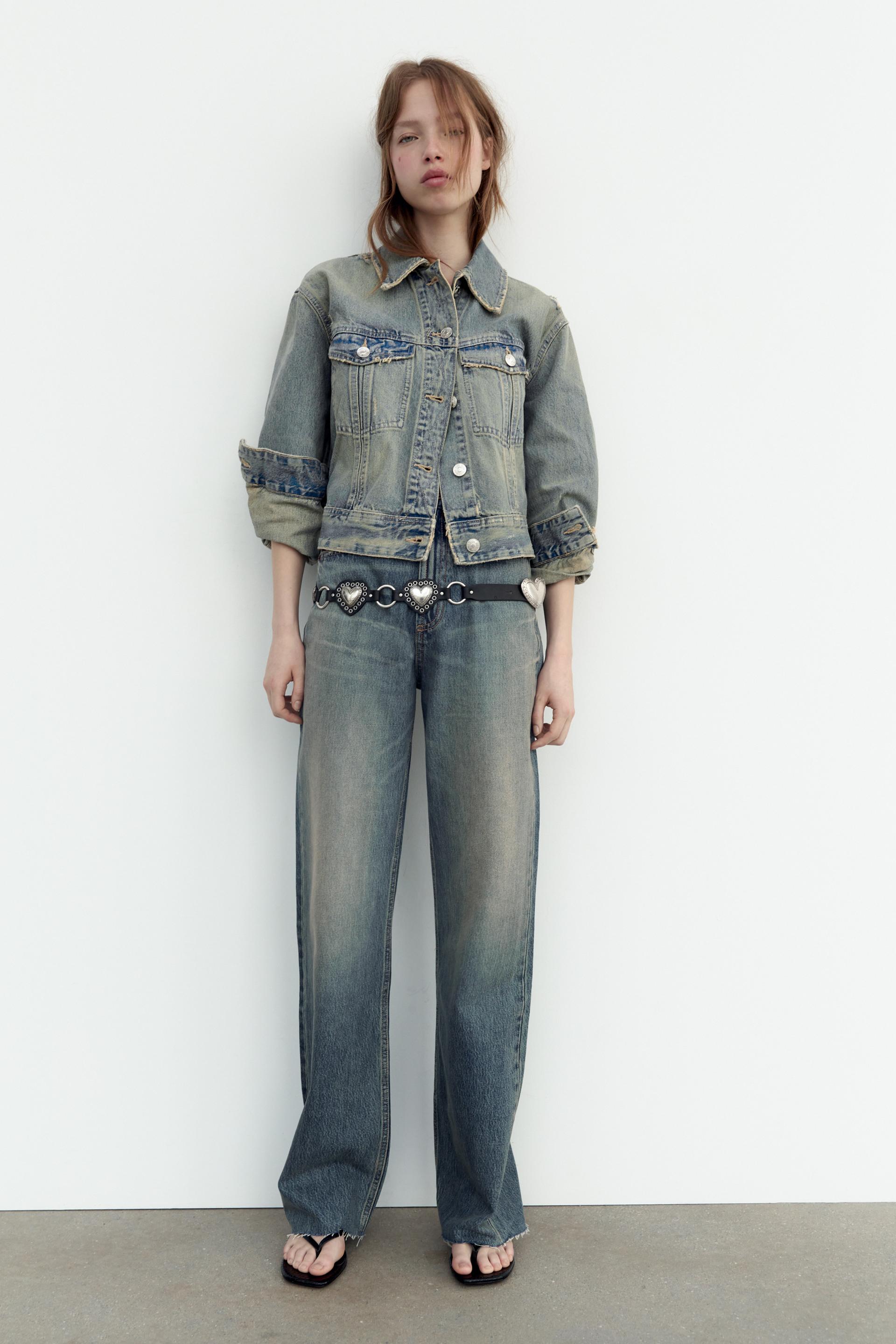 TRF WIDELEG MIDRISE FULL LENGTH JEANS Blue ZARA South Africa