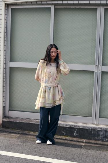 크로셰 프린트 원피스 - Zara 멀티컬러