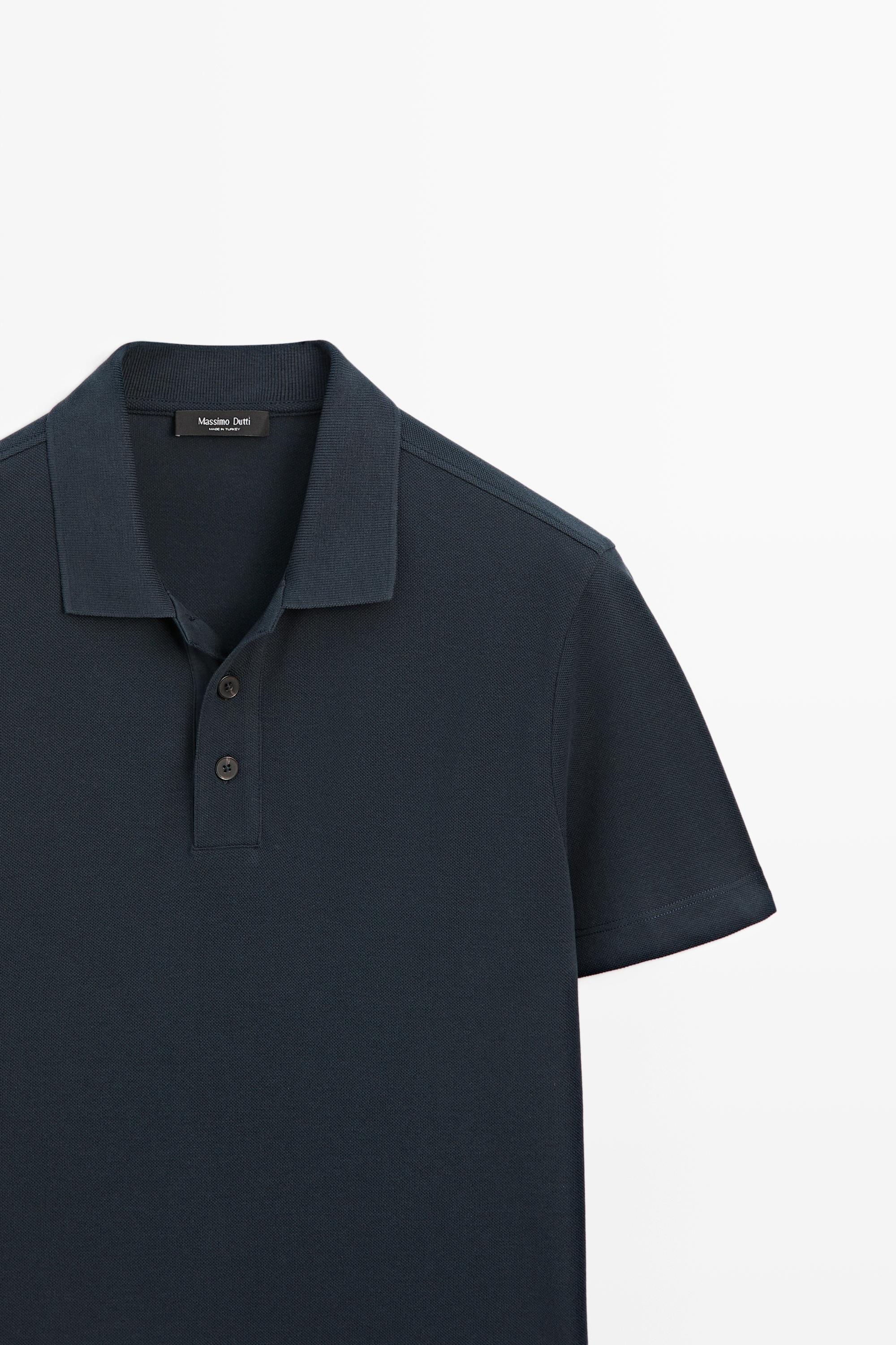 Polo en piqué de pur coton
