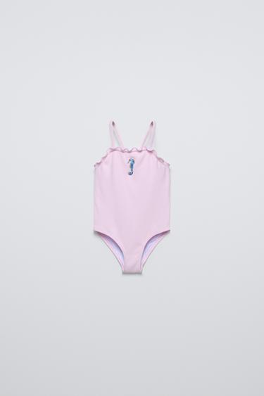 Zara 2-4 YEARS / SEAHORSE SWIMSUIT - Pink / Mauve