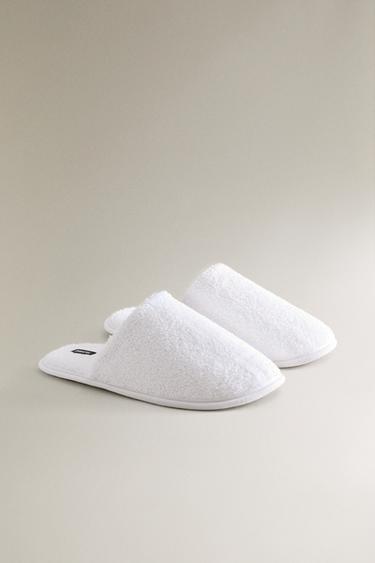TERRY BATHROOM SLIPPERS - White by Zara - Image 2
