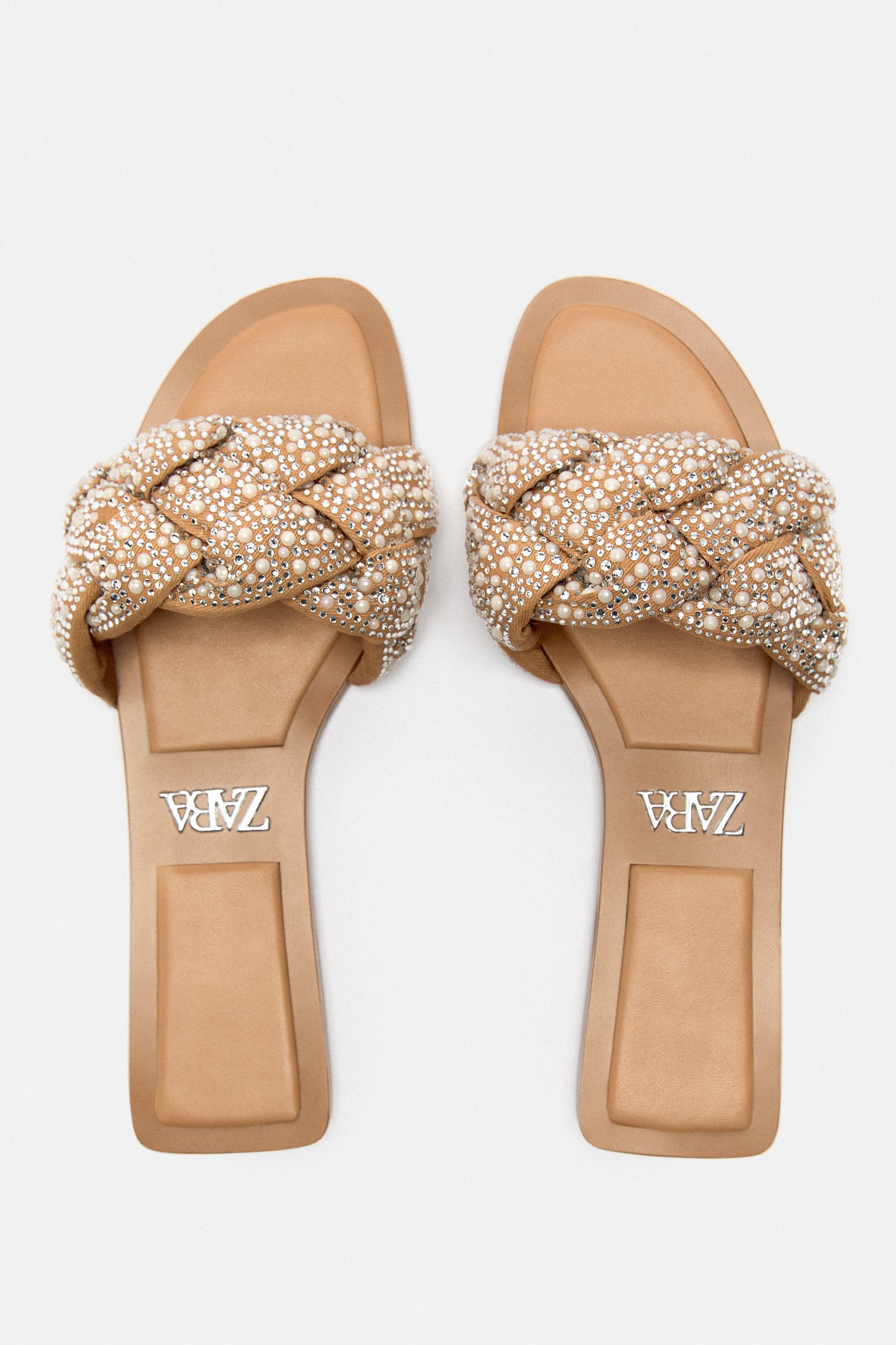 Braided outlet sandals zara