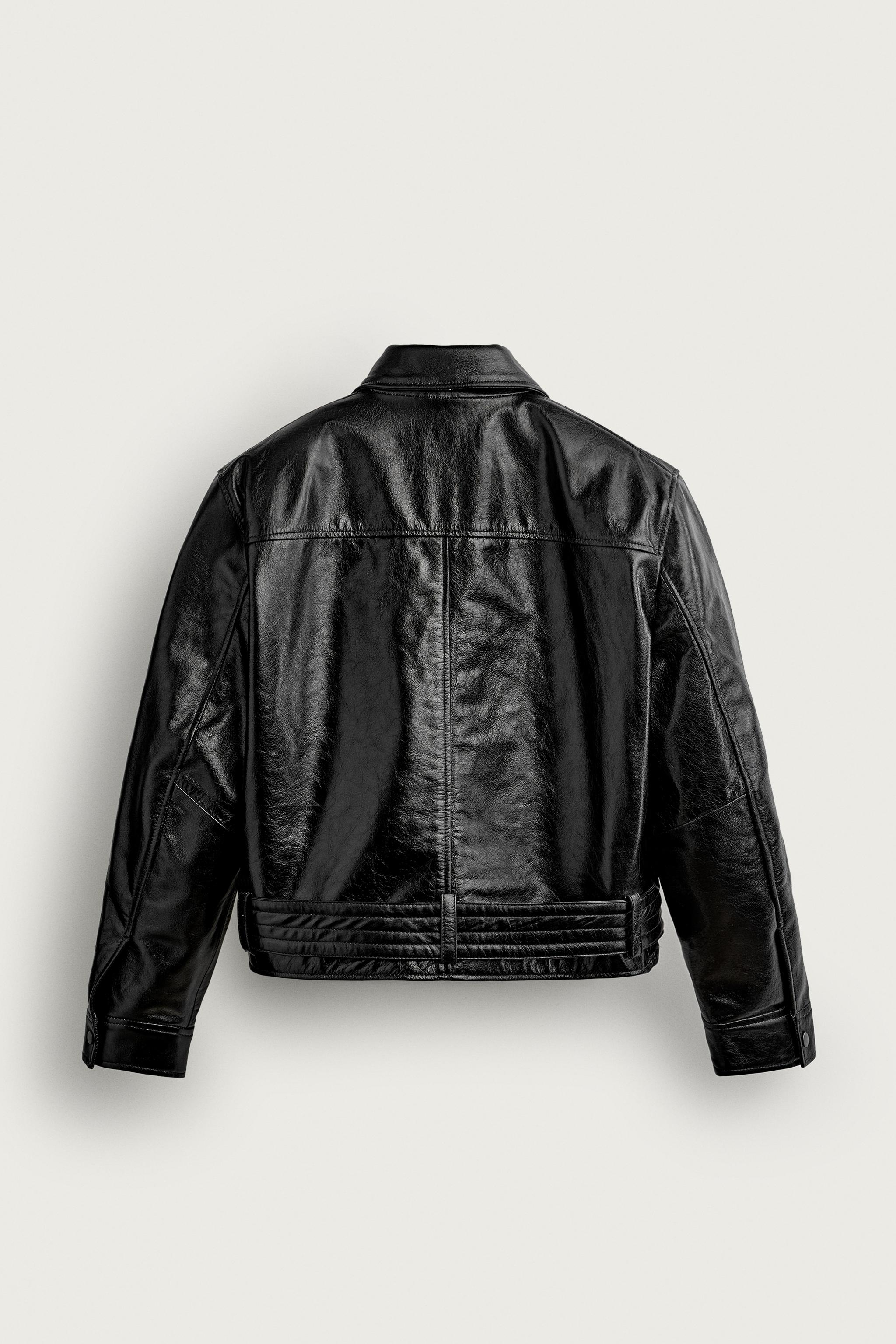 CROPPED LEATHER JACKET