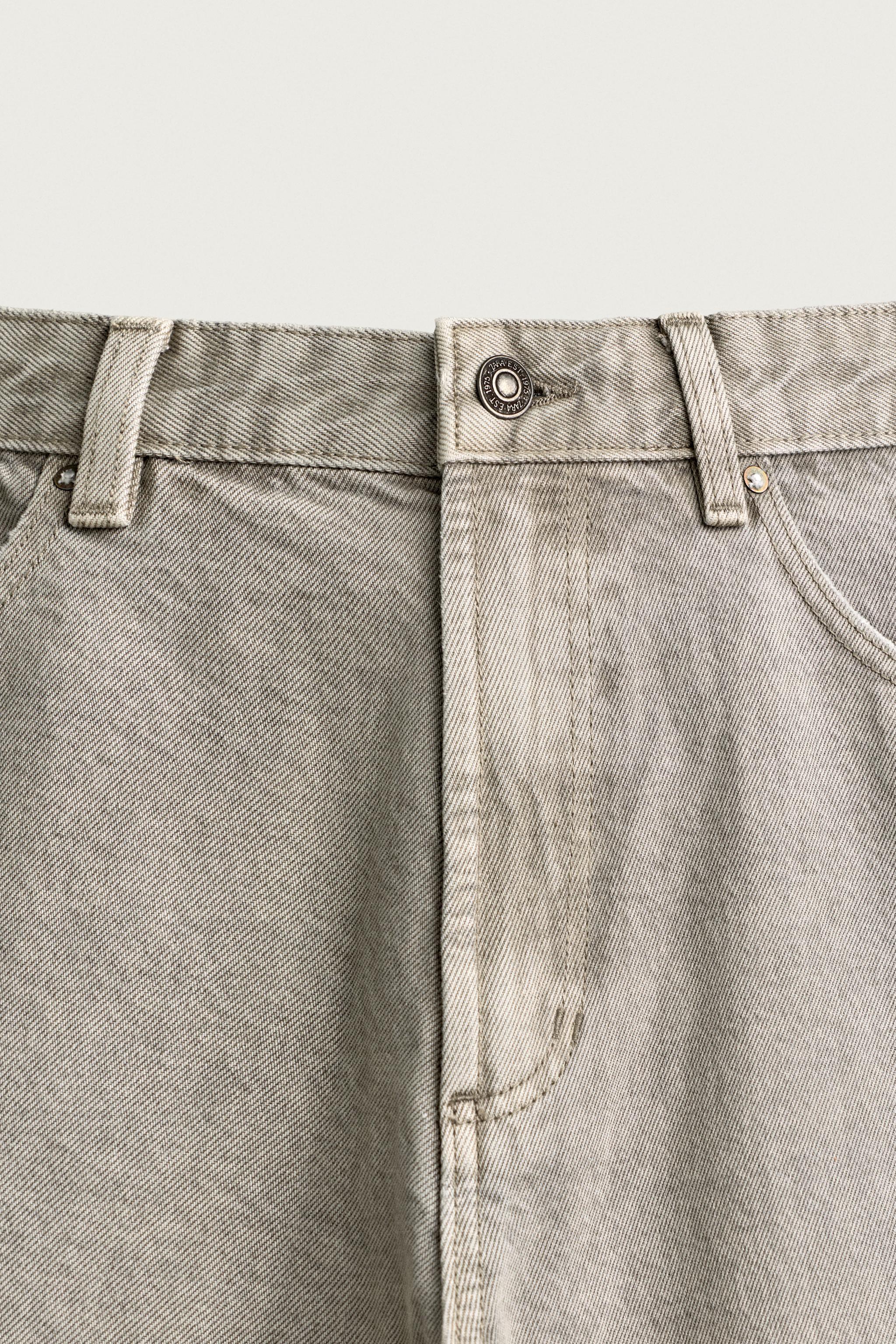 Zara BAĞCIKLI BARREL FIT PANTOLON görsel 7