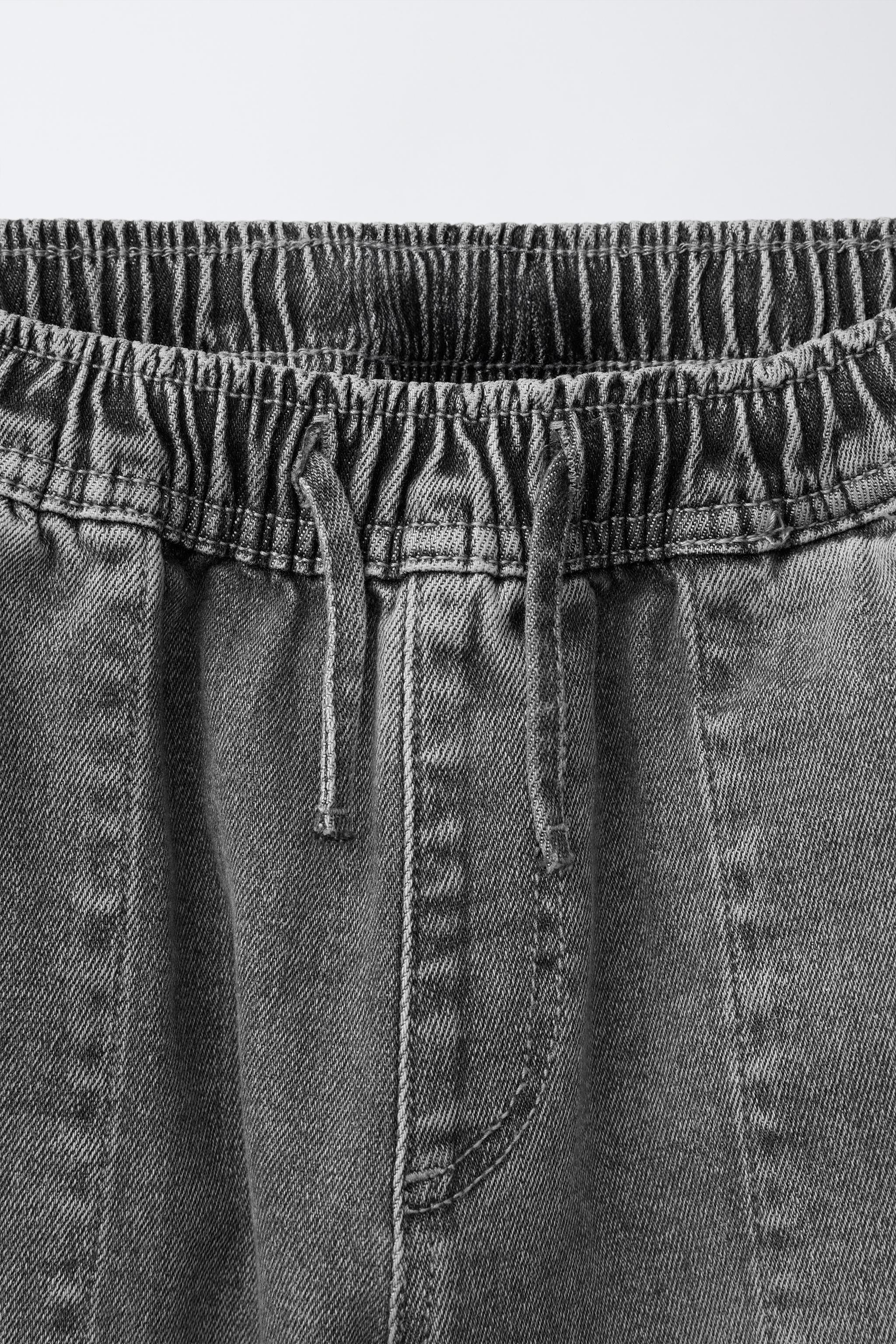 JEANS JOGGER TYPU CARGO - Szary stonowany | ZARA Polska / Poland