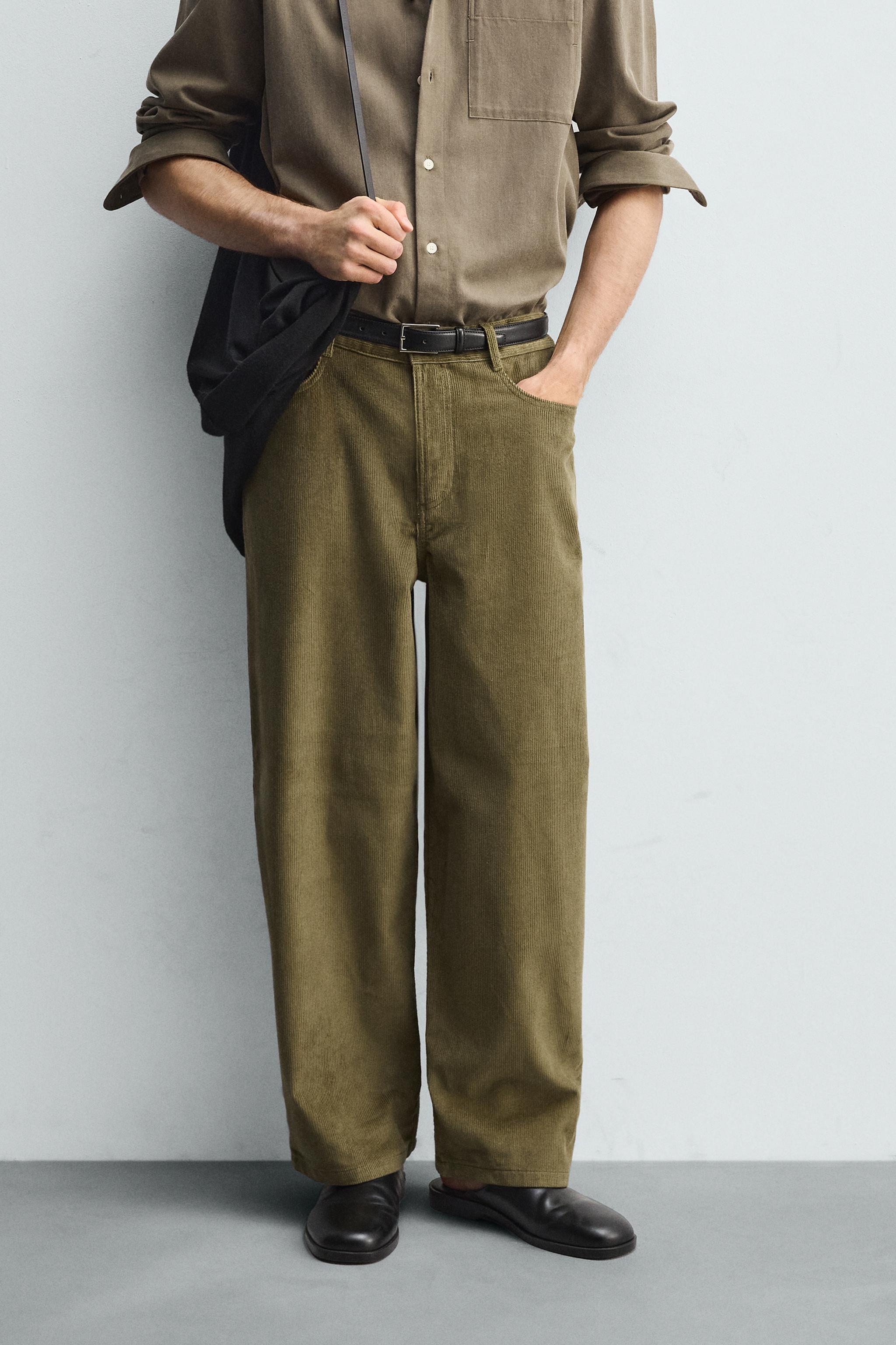 Mode Casual Broek voor Mannen Casual Broek Heren Gewatteerde Corduroy Broek Elastische Taille Joggingbroek Vintage Gewatteerde Skinny Joggingbroek Slim Fit Broek Heren Corduroy Trekkoord Broek Heren