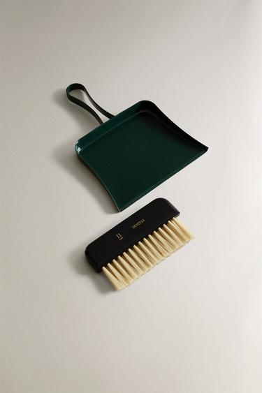 DUSTPAN & BRUSH SET - Black / Green by Zara - Image 1