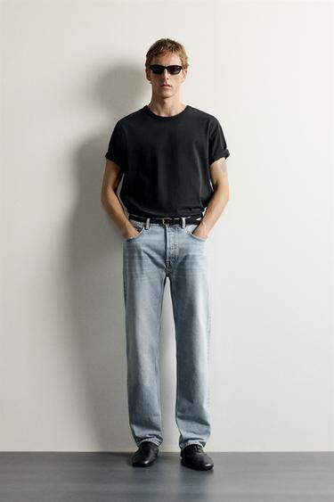 JEANS STRAIGHT FIT - Azul de Zara