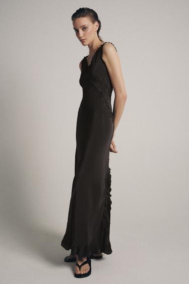 ZW COLLECTION: КЕСТЕЛЕНГЕН ҰЗЫН КӨЙЛЕК - Антрацит сұр Zara компаниясынан