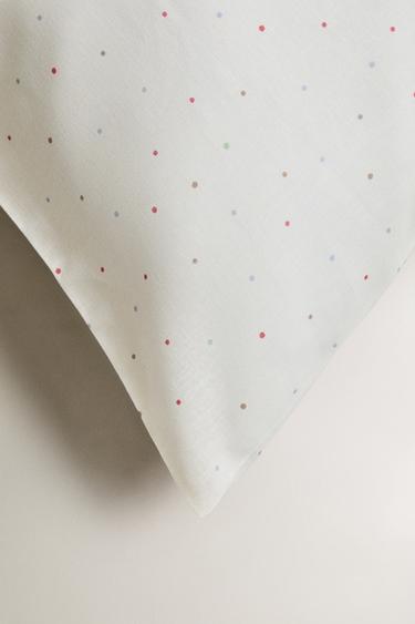 KIDS' POLKA DOT PILLOWCASE - Oyster-white by Zara - Image 3