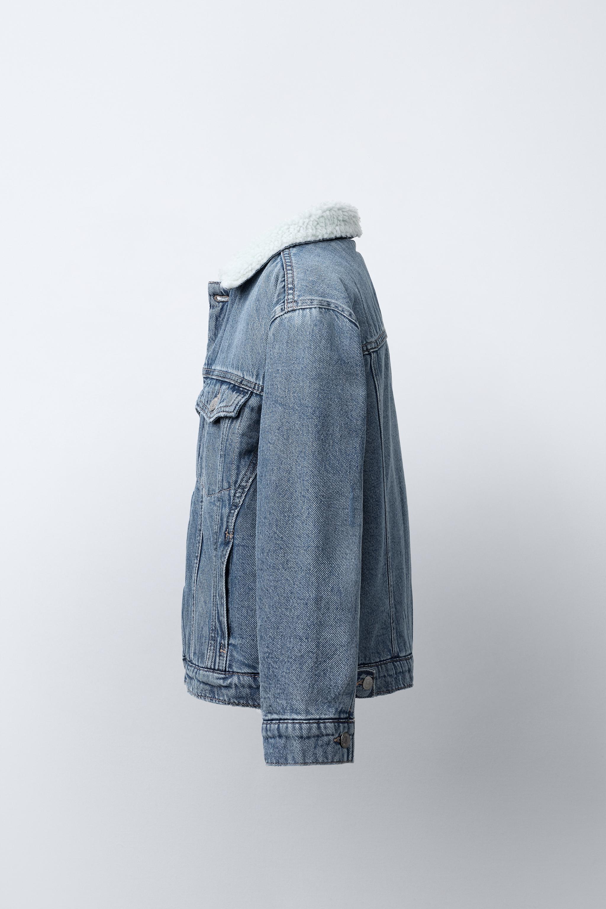 VESTE EN DENIM FAÇON MOUTON