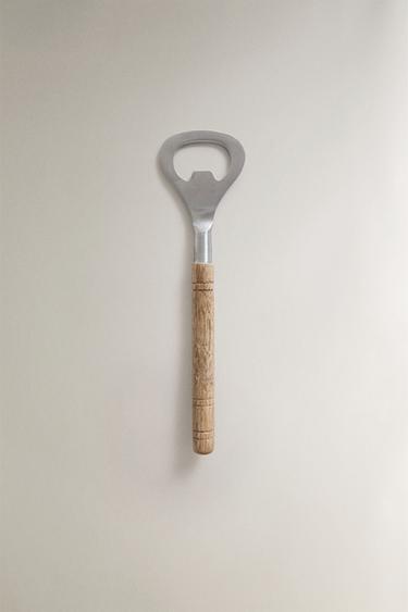 WOODEN BOTTLE OPENER - Light beige by Zara - Image 0