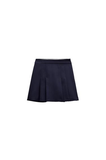 PLEATED SPLIT SKIRT