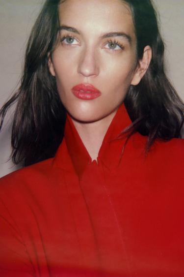 FITTED BLAZER WITH SHOULDER PADS - Red by Zara
