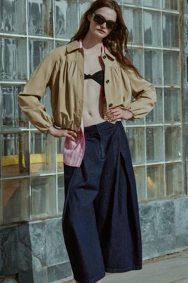 BLOUSON BALLON - Marron clair de Zara