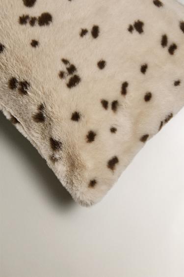 ANIMAL PRINT CUSHION COVER - Ecru by Zara - Image 1
