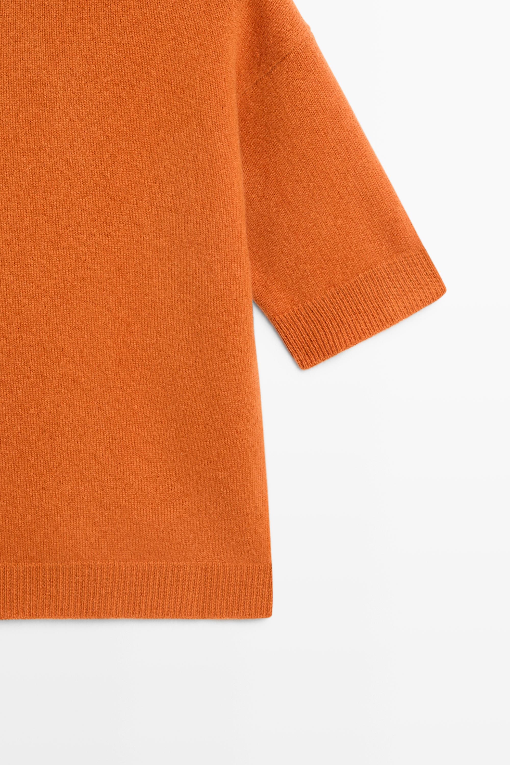 Oversize short sleeve knit sweater