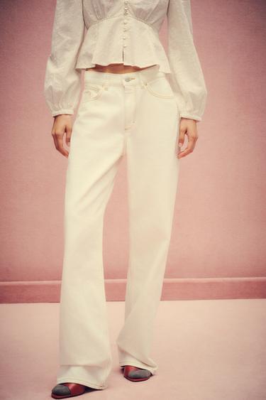 JEANS Z.03 STRAIGHT HIGH-WAIST LONG LENGTH - White by Zara