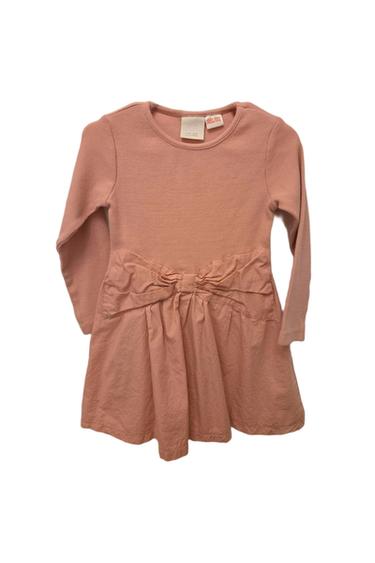 COMBINATION RIBBED DRESS WITH BOW