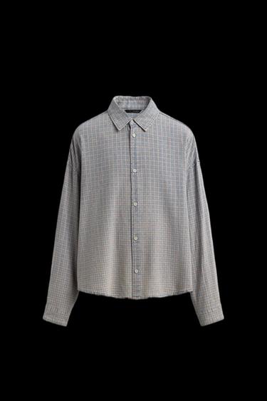CHECK TEXTURED OVERSHIRT - Multicoloured by Zara