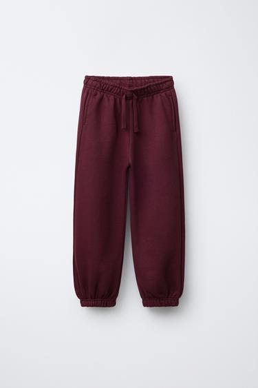 ENSEMBLE SWEAT-SHIRT ET PANTALON JOGGER - Bordeaux de Zara - Image 3