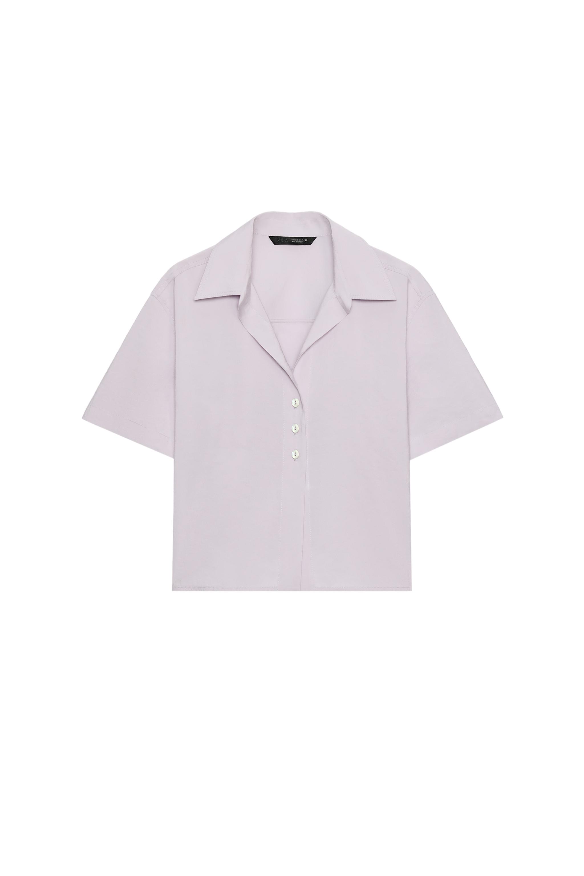 半袖フルイドシャツ - ライトモーブ | ZARA Japan / 日本