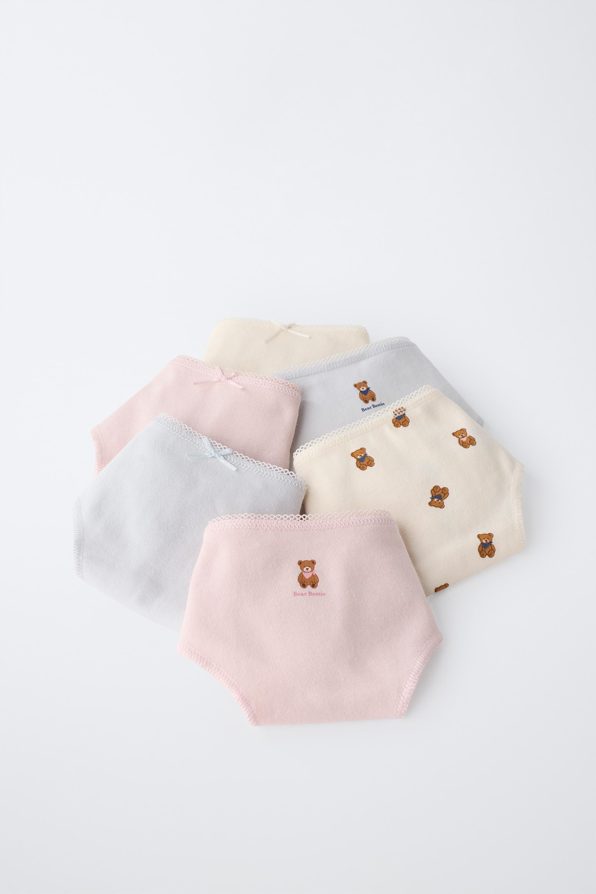 AGES 6-14 / 6-PACK TEDDY BEAR PRINT BRIEFS