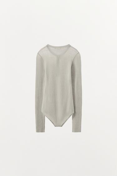 BODY EN MAILLE À BOUTONS - pierre de Zara - Image 5