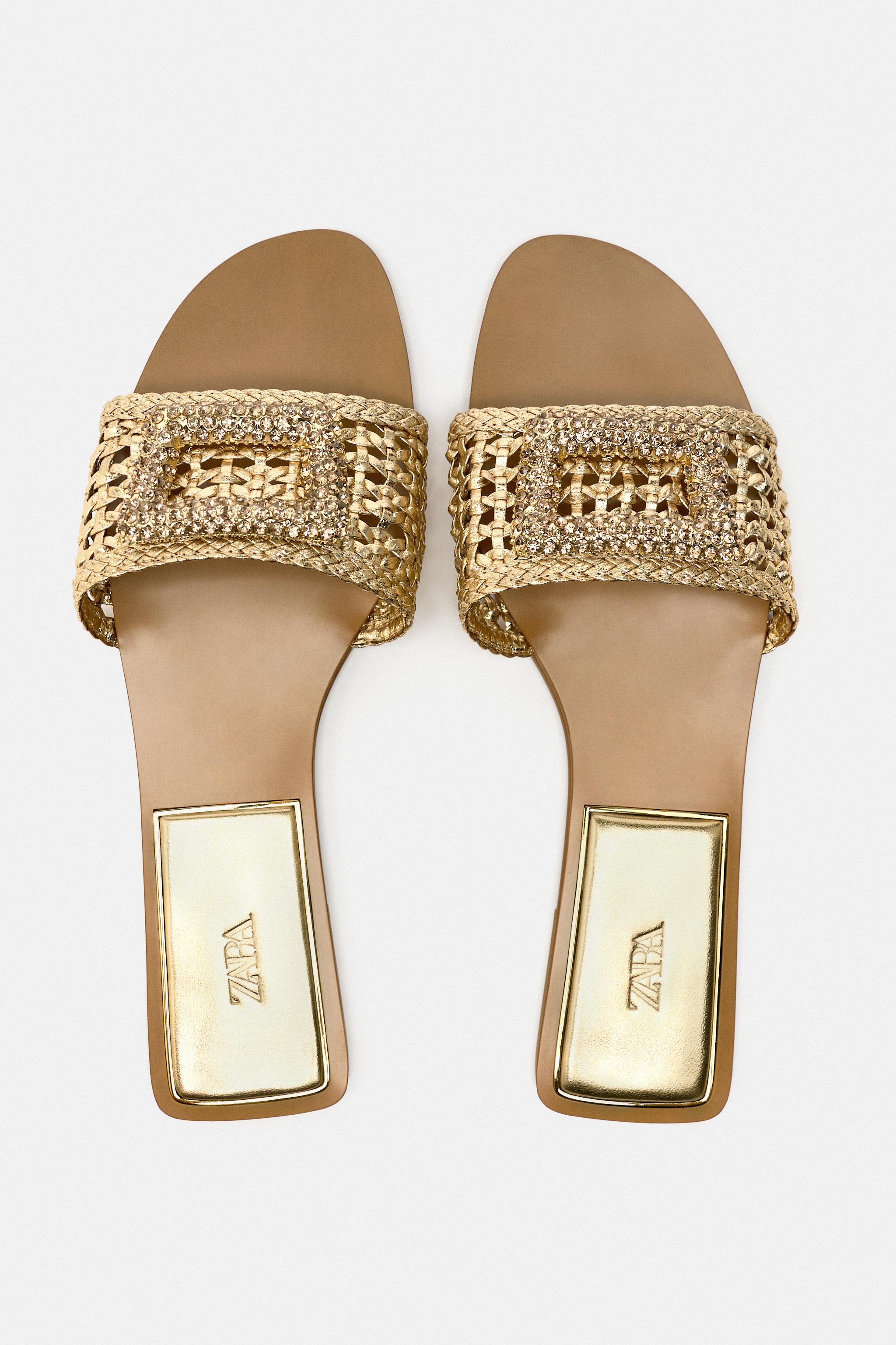 Zara store gold slides