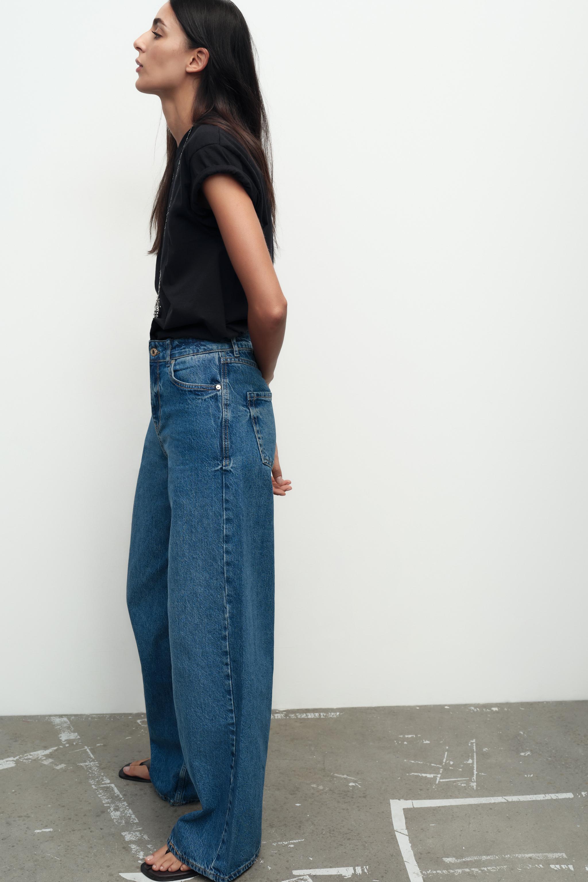 【ZARA】Z1975 WIDE-LEG ミッドライズ デニムパンツ6147/060/407 ZARA】Z1975 WIDE-LEG ミッドライズ デニムパンツ6147/060/407