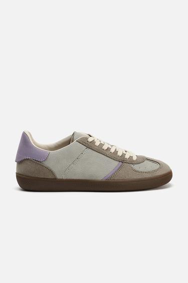ZAPATILLAS DEPORTIVAS BAMBA CONTRASTE - Verde Caqui de Zara