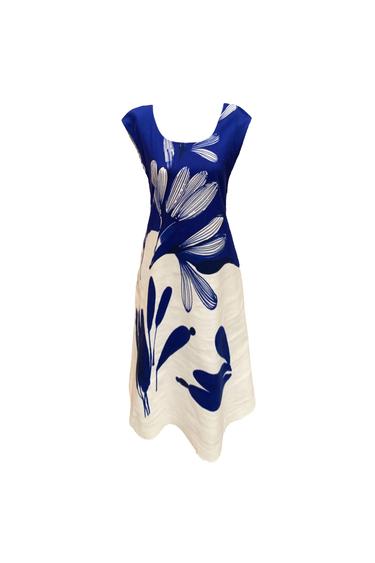 BLUE  WHITE DRESS