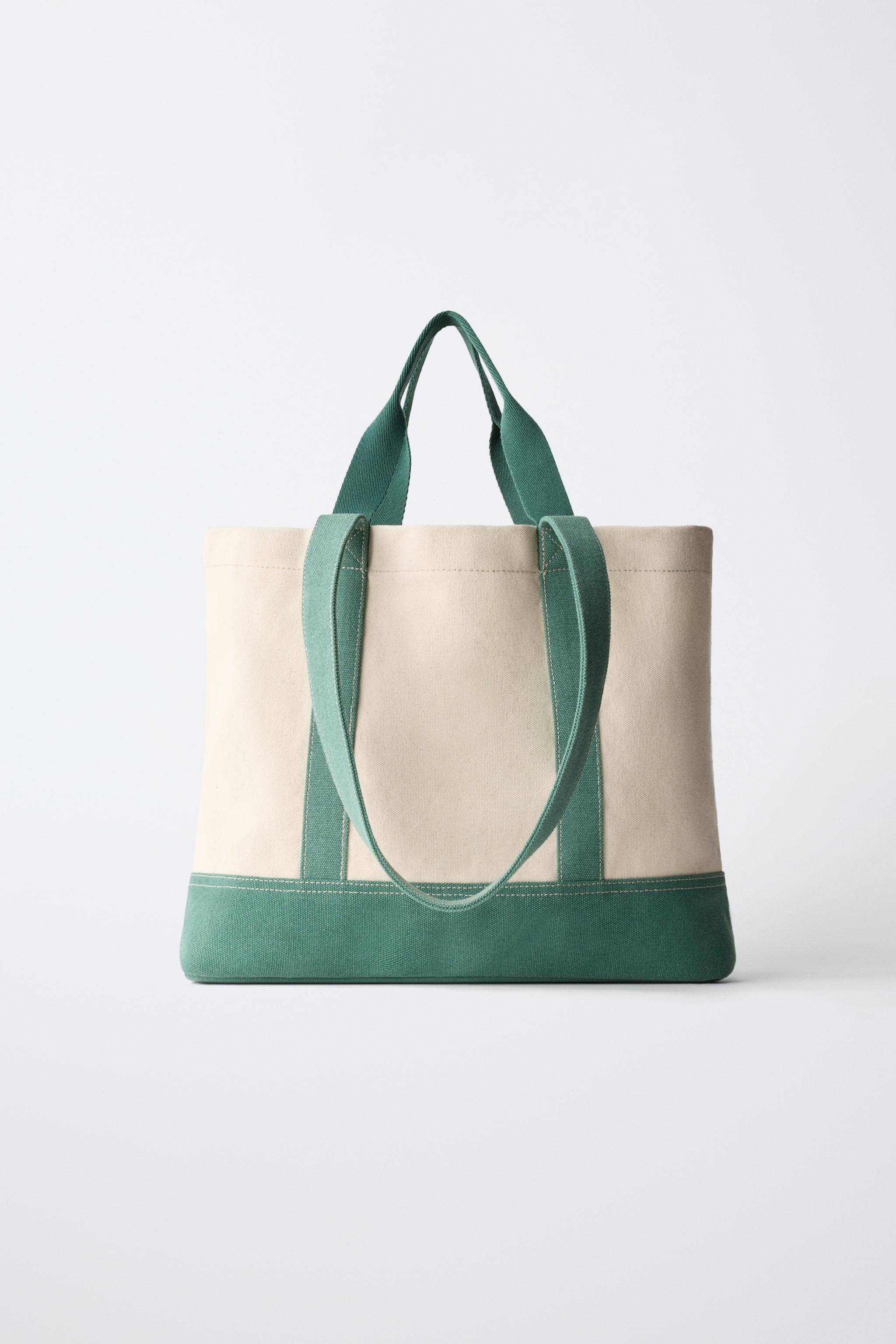 チャーム付きトートバッグ - グリーン | ZARA Japan / 日本