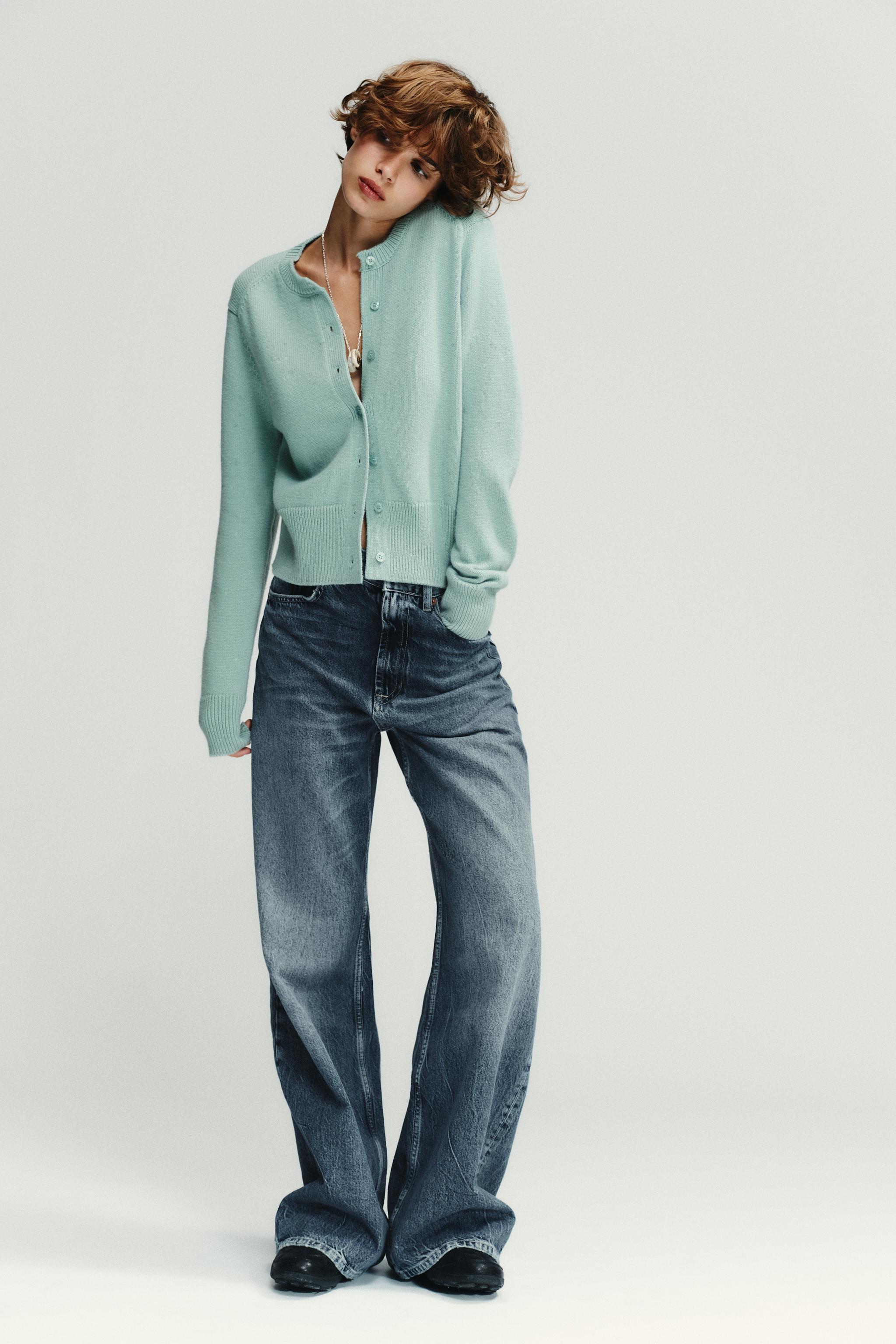 Complete Finesse ニットジャケット フィットニットジャケット - ターコイズブルー | ZARA Japan / 日本