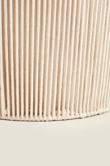 COTTON LAUNDRY BASKET - Ecru by Zara - Image 4