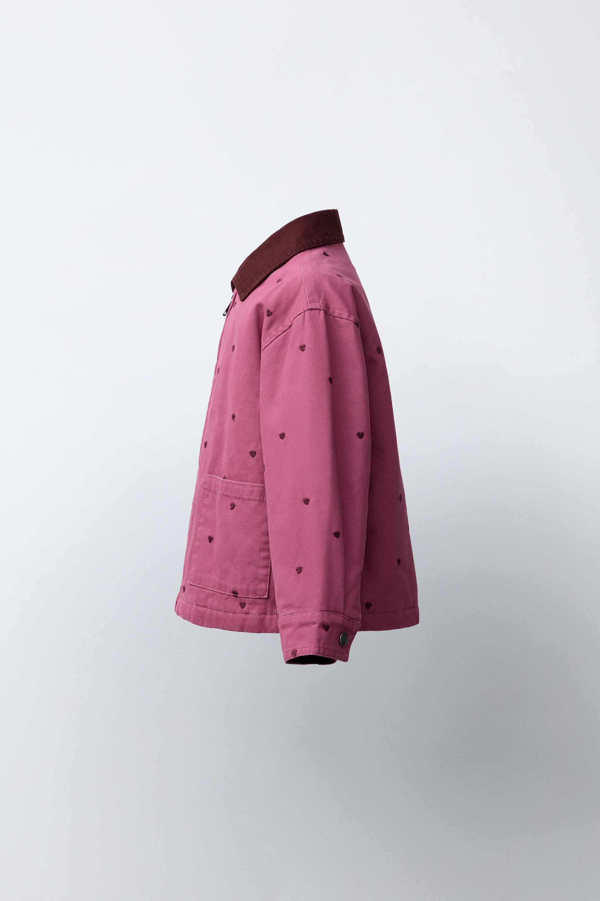 EMBROIDERED HEART CANVAS JACKET
