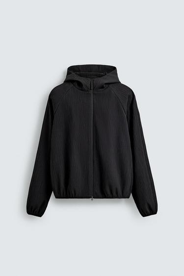 Zara 浮雕方版外套 - 黑色