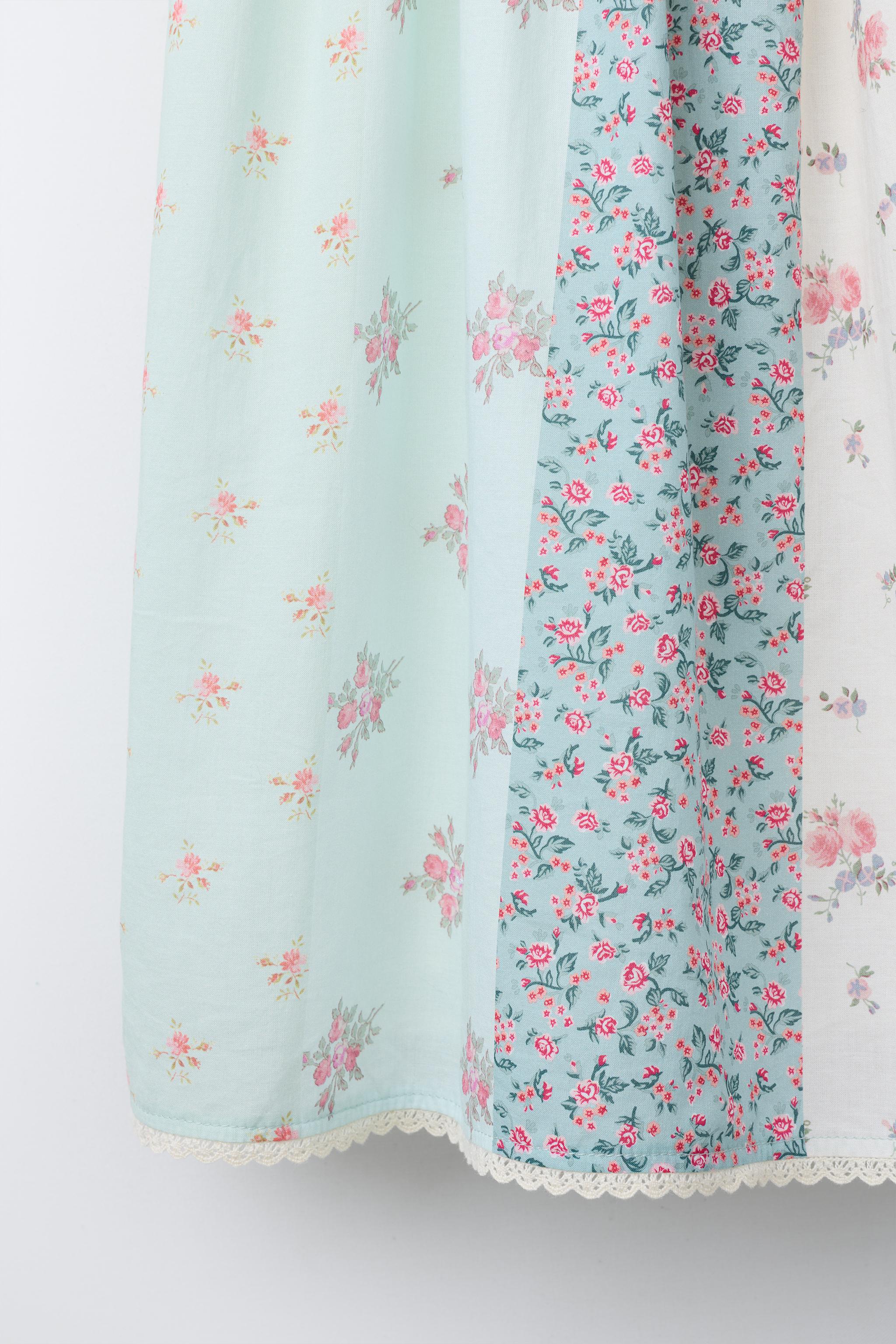 ROBE PATCHWORK DENTELLE FLEURS