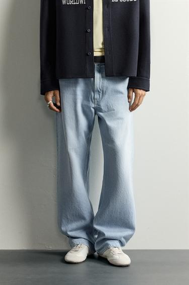 JEANS LOOSE FIT - Azul-claro da Zara