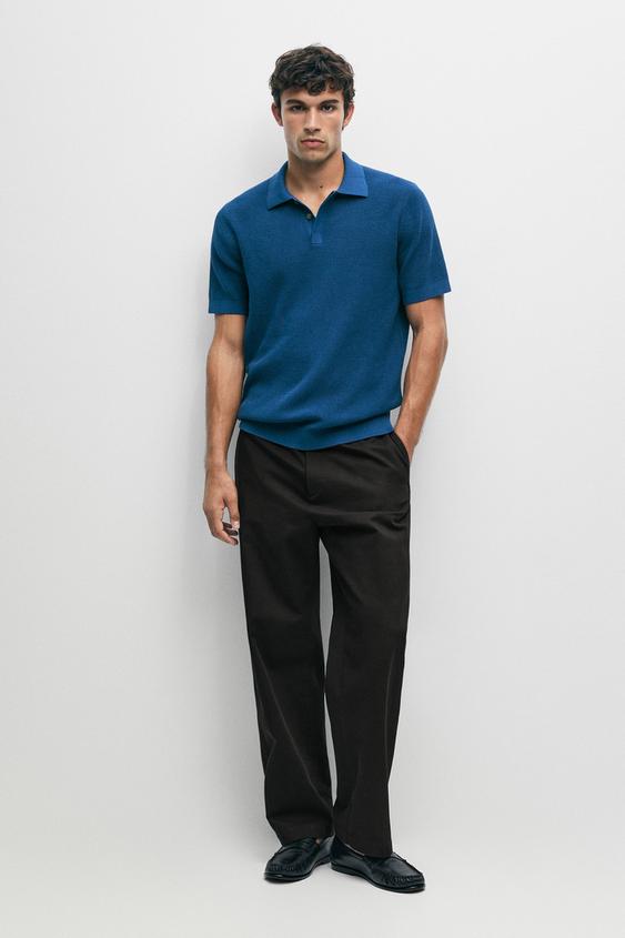 Zara 100% cotton short sleeve polo shirt - 447 - Image 0